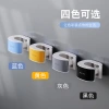 Non-perforated mop hook hanging rack, wall-mounted bathroom mop storage rack, adhesive strong fixation, snap-on broom clamp Application Scenario